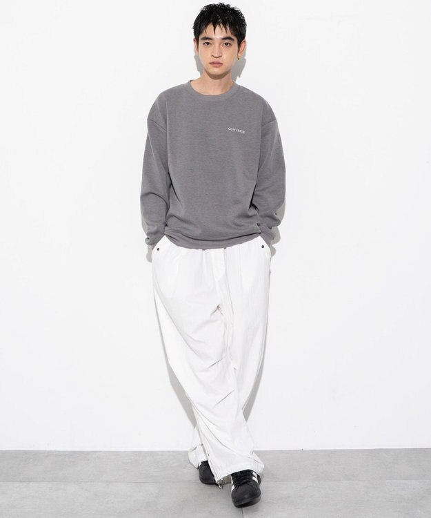 WEGO 【ユニセックス着用ITEM】CONVERSEバックサガラプルオーバー スミクロ