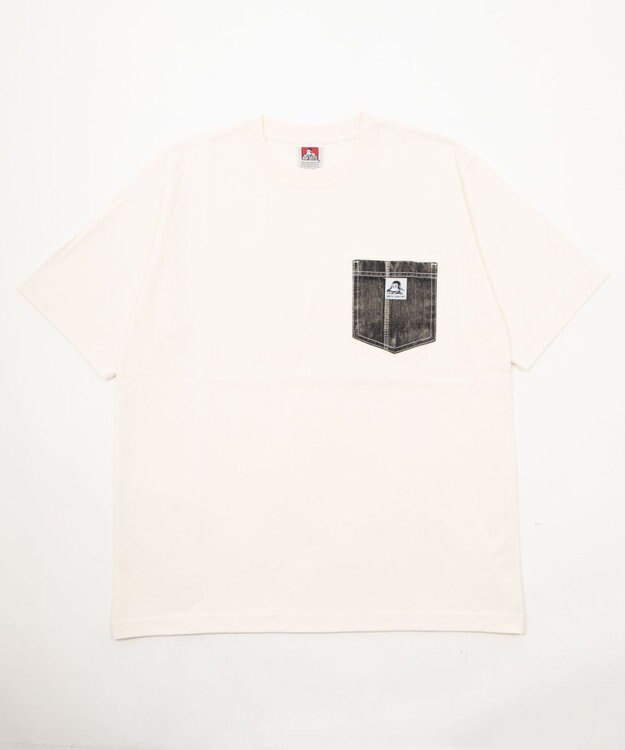 WEGO 【ユニセックス着用ITEM/MLサイズ展開】BENDAVISデニムポケットT（SS） ホワイト