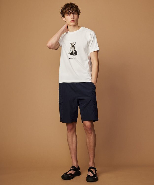 JOSEPH ABBOUD MOUNTAIN 【CREA掲載・テーム ヤルヴィモチーフ・サスティナブル】ビオグレース天竺Tシャツ ホワイト系