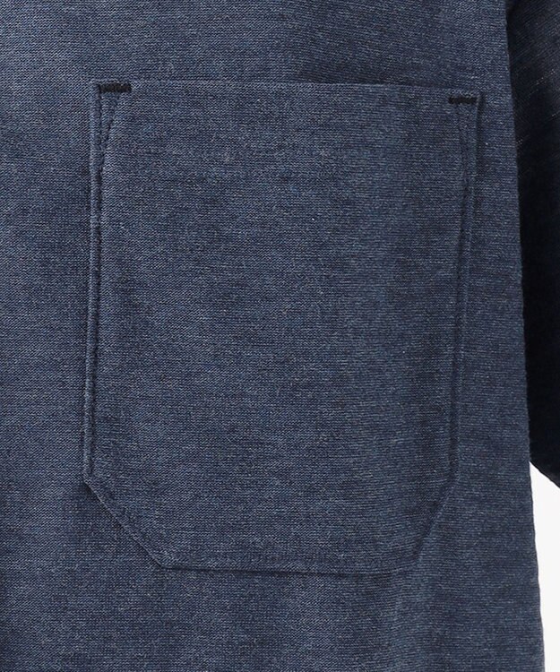 JOSEPH ABBOUD MOUNTAIN 【SPACE】OGスラブプレーティング天竺 ポロシャツ ブルー系