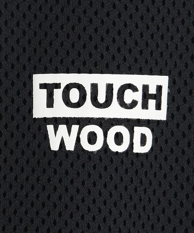 PW CIRCULUS 【WOMEN】【2SET/吸汗速乾/消臭/ストレッチ】ドルマンスリーブメッシュ シャツ + モックネックインナー ブラック系