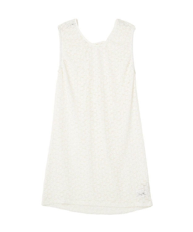 earth music&ecology 【2WAY】レースギャザーワンピース Off White