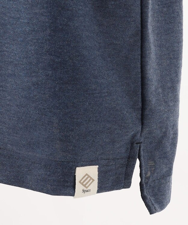 JOSEPH ABBOUD MOUNTAIN 【SPACE】OGスラブプレーティング天竺 ポロシャツ ブルー系