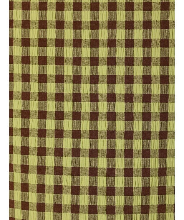 Green Parks ・Ｐｅｔｉｔ　Ｆｌｅｕｒ　カラーギンガムキャミワンピ Lime Green