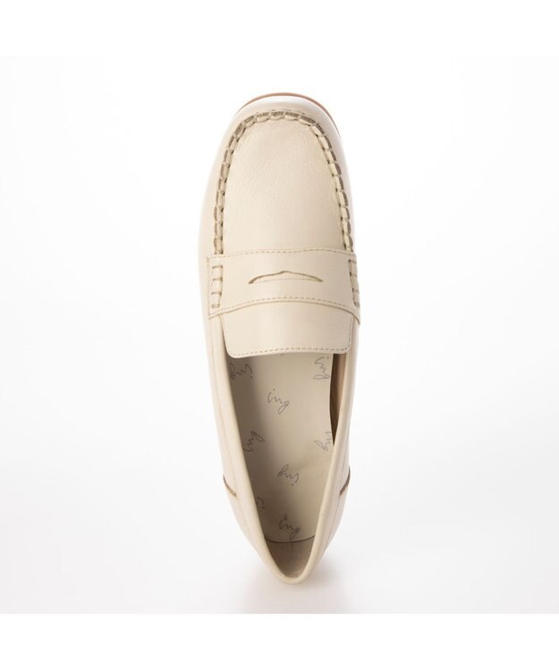 ing <ing>【WEB限定】【サスティナブルシリーズ】モカコインローファー アイボリー