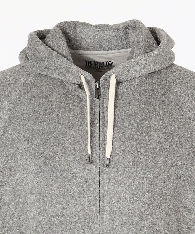 JOSEPH ABBOUD MOUNTAIN 【SPACE】OGスラブパイル パーカー ライトグレー系