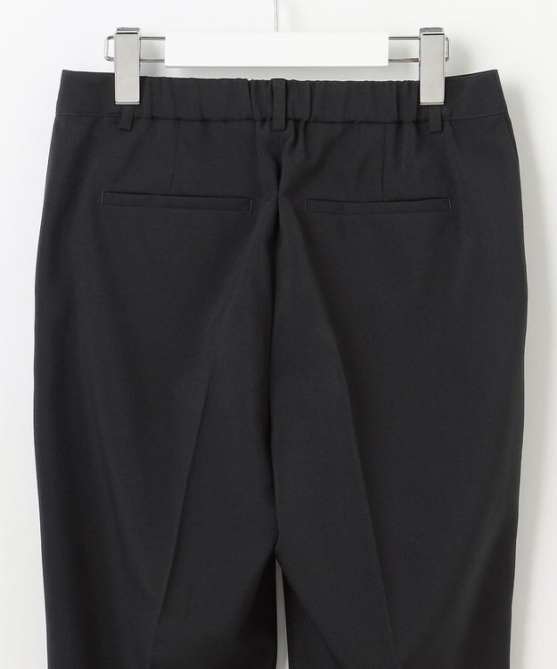 J.PRESS LADIES L 【セットアップ対応・洗える】DRYウーステッド テーパード パンツ ブラック系