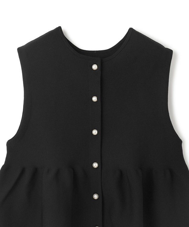 UNFILO 【VERY×UNFILOコラボ】2WAY ペプラムジレ ブラック