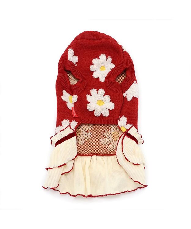 PET PARADISE ディズニー ミニー ニットスカート《花柄》小型犬 赤
