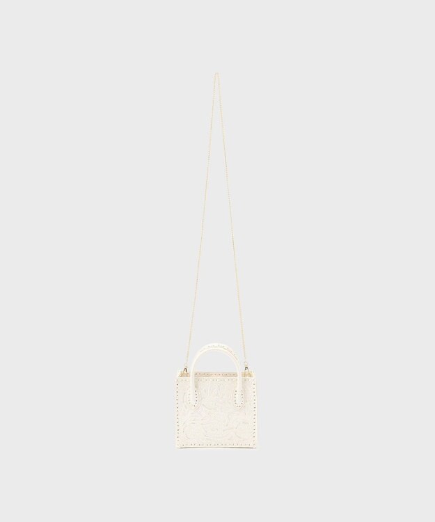 GRACE CONTINENTAL SquareMiniBagMT パールホワイト