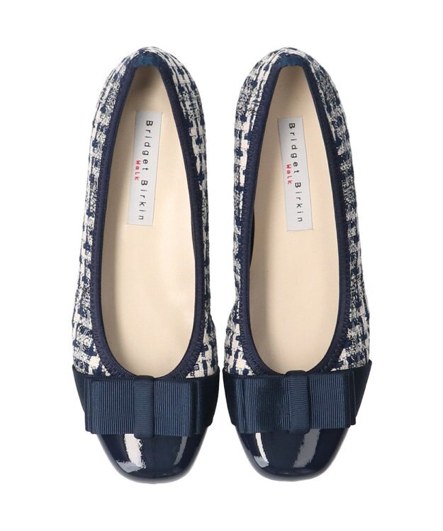 Bridget Birkin ＜3E＞【Bridget Birkin walk】リボンウォーキングパンプス ネイビー雑材