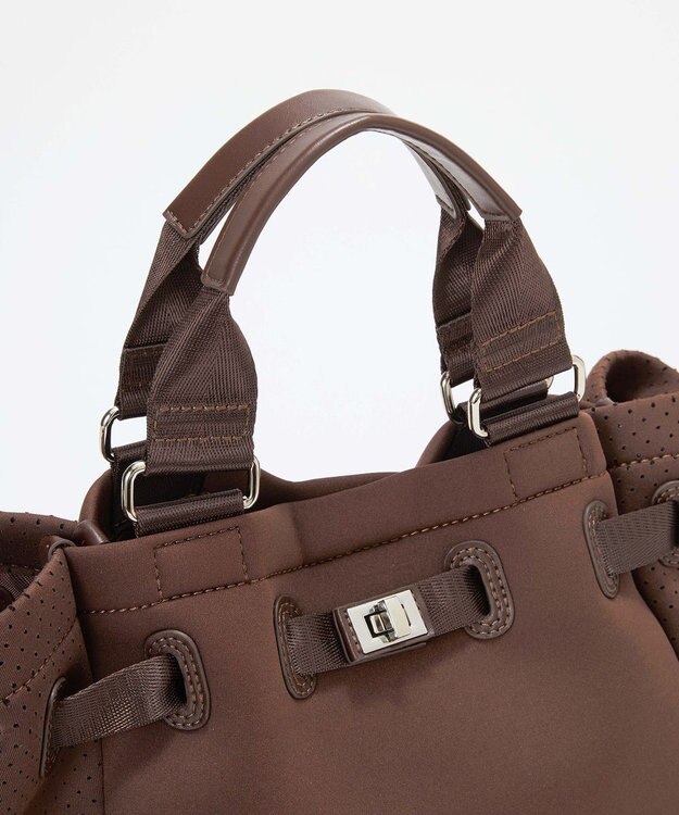 TOPKAPI 【TREASURE TOPKAPI】ネオプレン 2way ミニ トートバッグ ブラウン