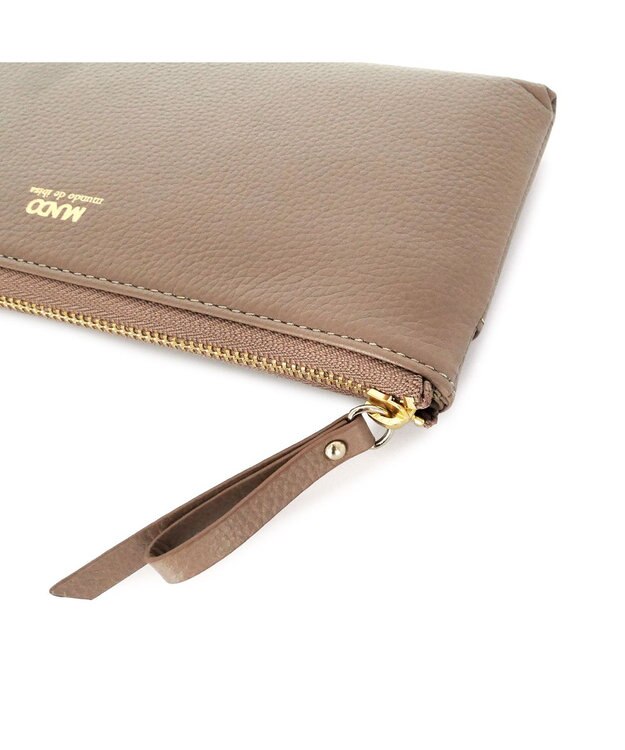 IBIZA MUNDO　牛革　L字ファスナー長財布 ベージュ