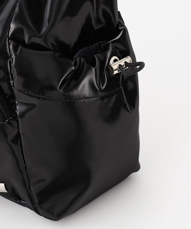 LA BAGAGERIE メタリックドロストポケット　ショルダーバッグ ブラック