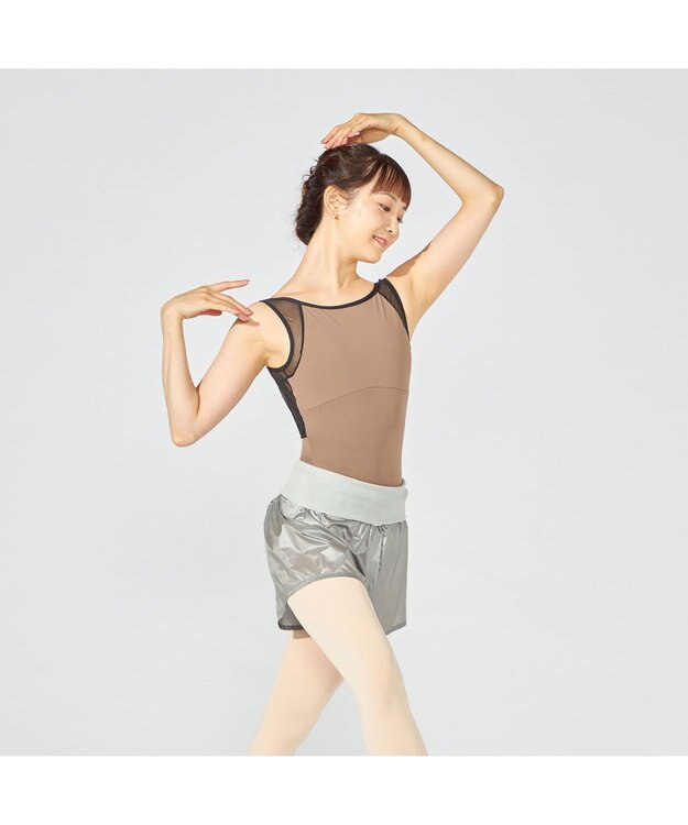 Chacott ノースリーブレオタード カーキ