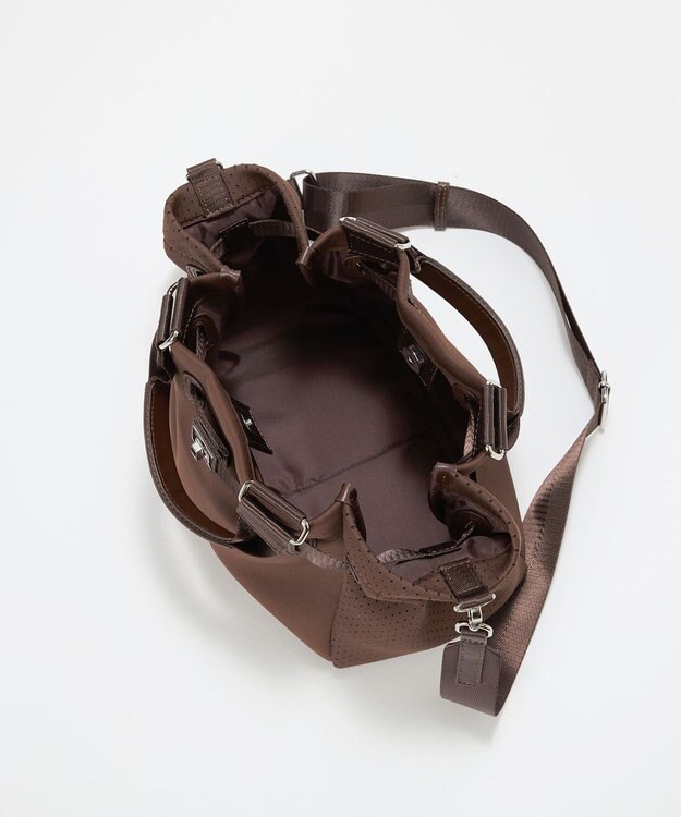 TOPKAPI 【TREASURE TOPKAPI】ネオプレン 2way ミニ トートバッグ ブラウン