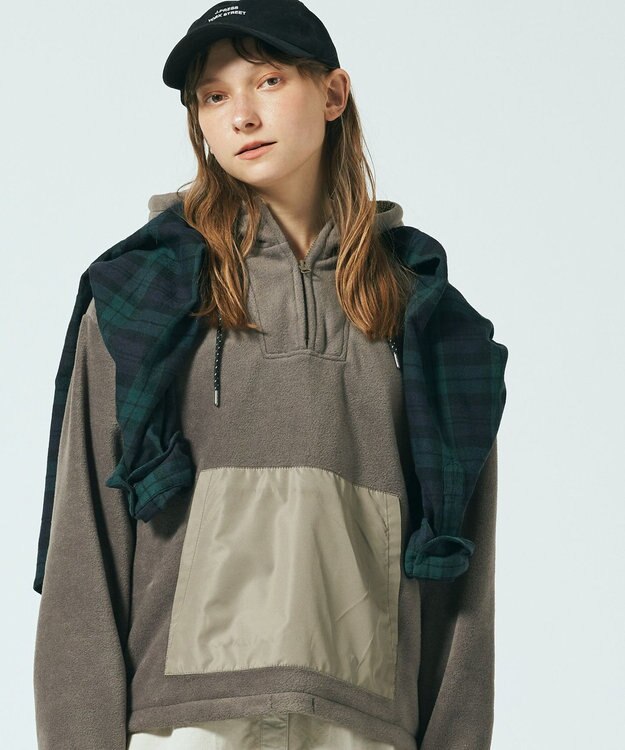 J.PRESS YORK STREET 【UNISEX】フリース パーカー ブラウン系