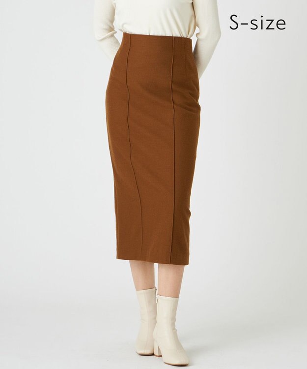 BEIGE， MAZARINE / Iラインスカート L.Brown