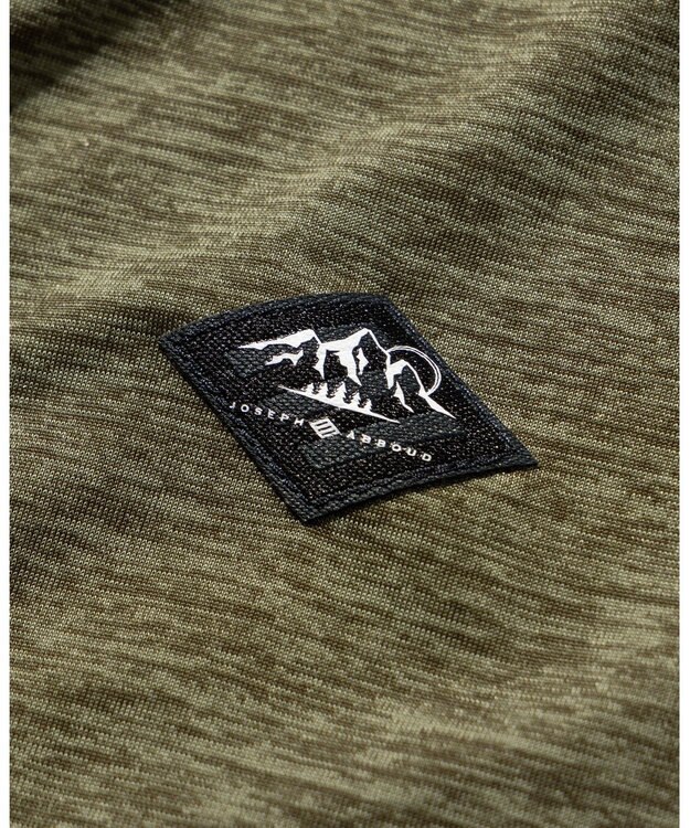 JOSEPH ABBOUD MOUNTAIN 【接触冷感・男女兼用】クールスキンガードポロシャツ カーキ系