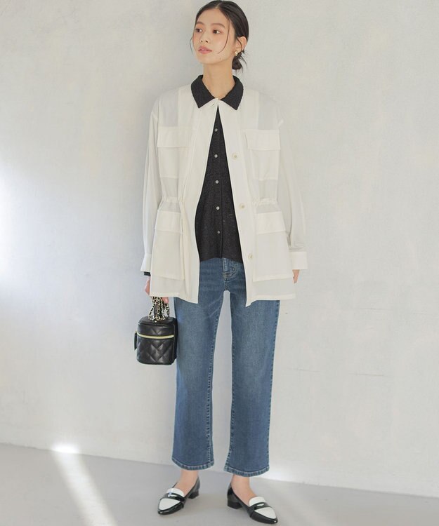 組曲 【先行予約】リップストップ ジャケット アイボリー系