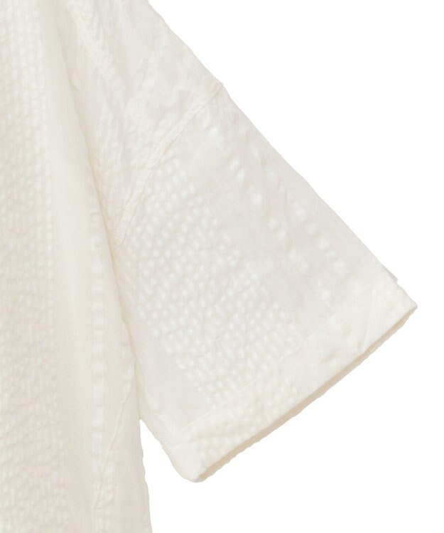 Green Parks Ｉ　ＳＥＴ２点　ギャザーシャツ＋布帛インナー Off White