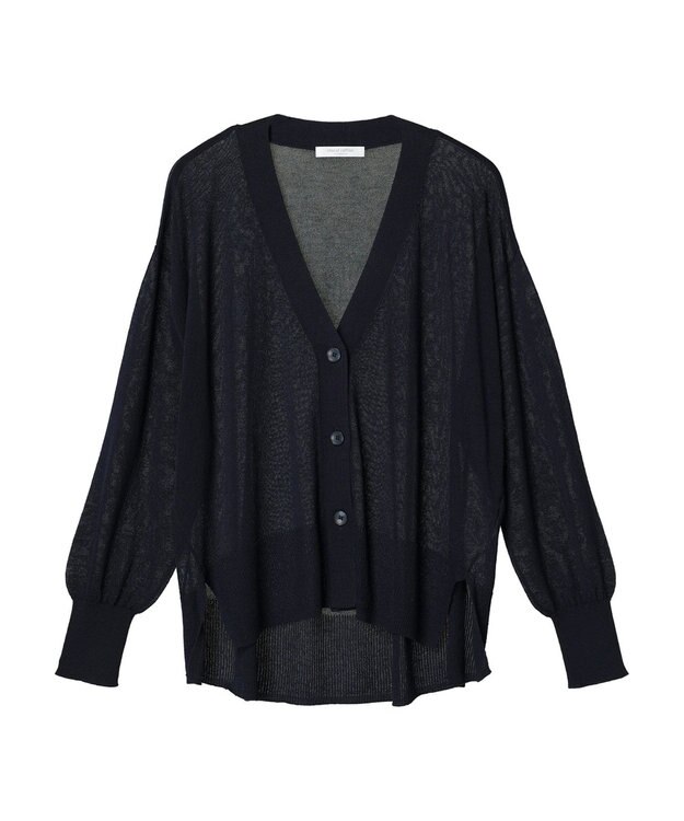 Green Parks さらっと　Ｖネックカーディガン Navy