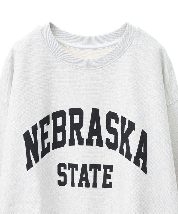 AMERICAN HOLIC ＮＥＢＲＡＳＫＡロゴプリントスウェット② Oatmeal