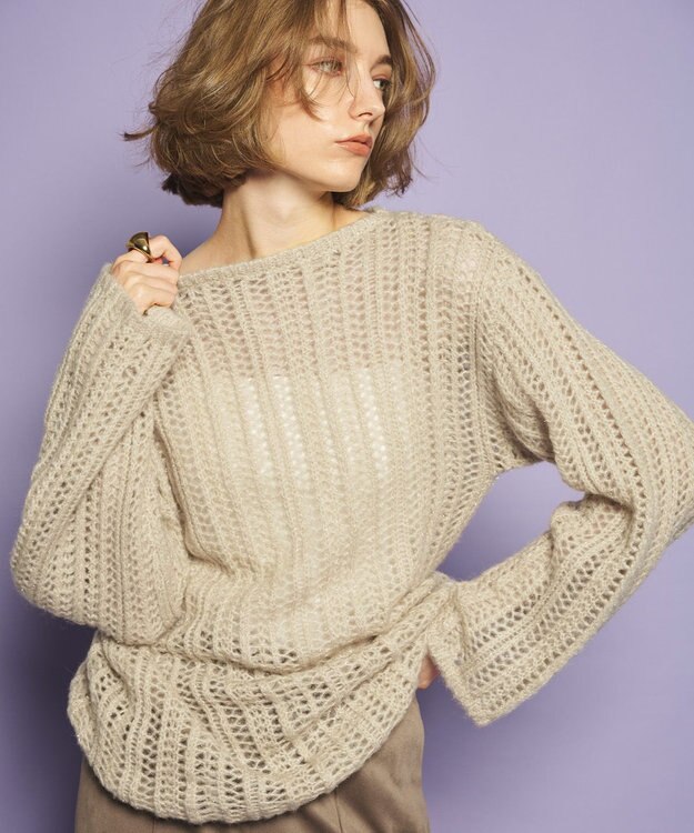  フィラメントモヘアニット プルオーバー