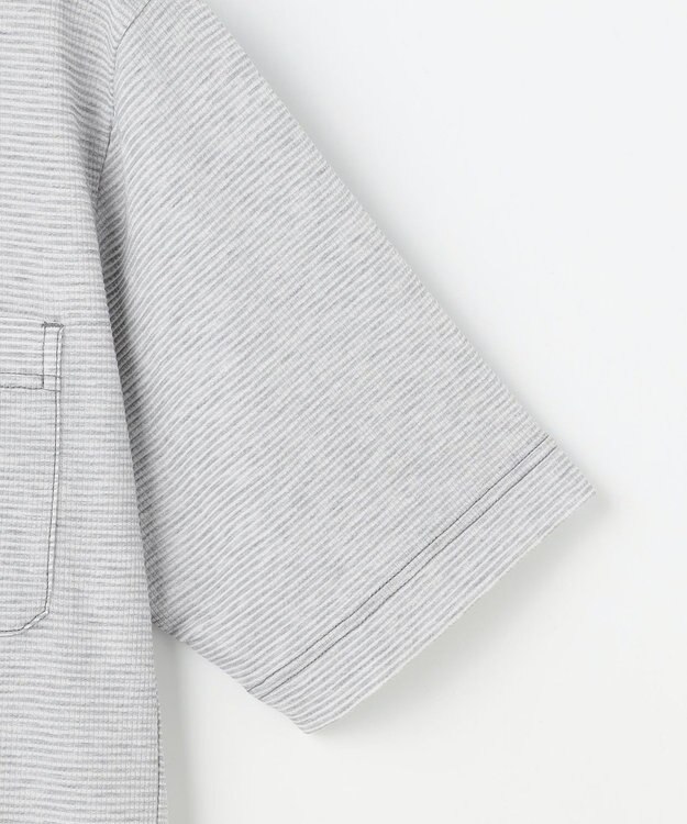 JOSEPH ABBOUD MOUNTAIN 【ゆったり】グリットワッフル　アウトドアポロ シャツ ライトグレー系