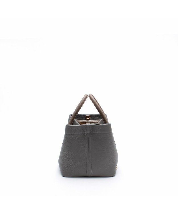 A.D.M.J. 【牛革】モーツァルト/スパニッシュレザーバイカラー金ボタントートS セメント/キャラメル