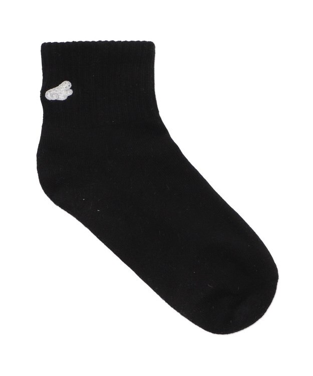 WEGO バック刺繍アンクルパイルソックス 柄1