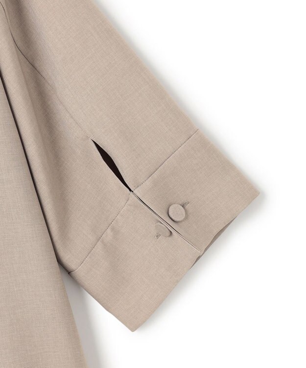 ICB 【WEB＆一部店舗限定】SerikaWorsted シャツブラウス ベージュカーキ