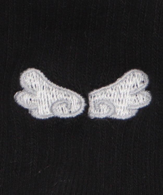 WEGO バック刺繍アンクルパイルソックス 柄1