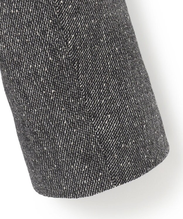 ICB ミックスヤーンツイード ノーカラージャケット グレー系7