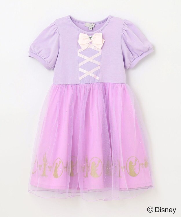 ANY KIDS 【ディズニープリンセス】ドレス風 ワンピース ラベンダー<ラプンツェル>