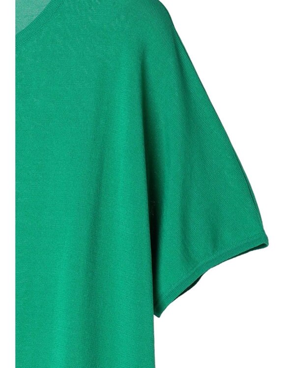 CRAFT STANDARD BOUTIQUE UVカット/接触冷感/洗える/ 半袖ニットプルオーバー Green