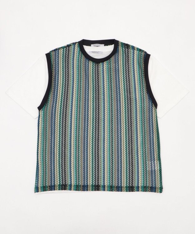 WEGO アンサンブルメッシュベスト 柄1