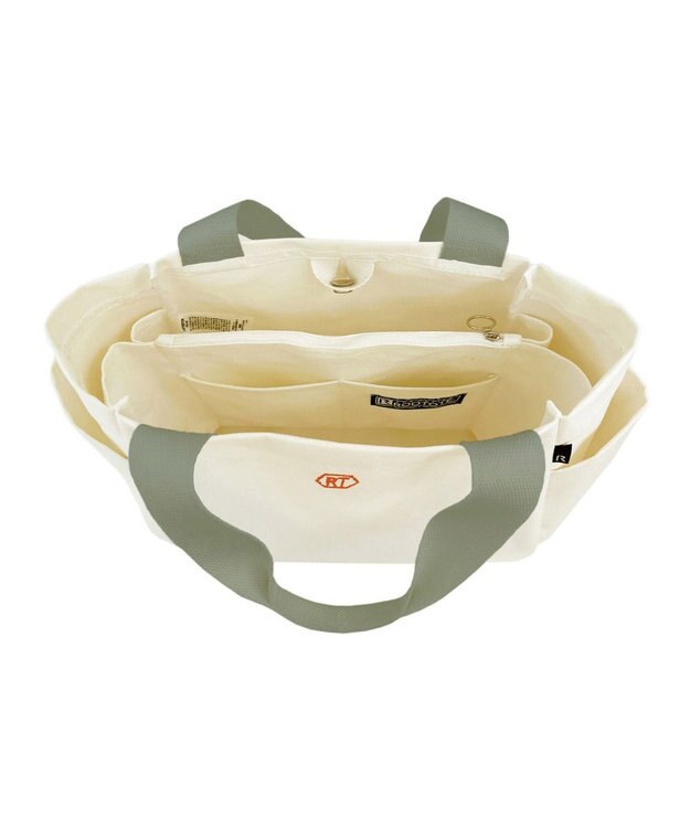 ROOTOTE 3671【仕切り+自立】LT.デリ.パルーティ.キャンバス-A 04：アイボリー