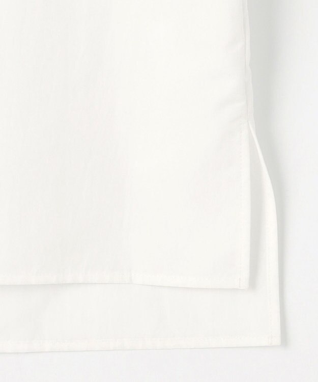 #Newans 【撥水】ボートネックリラクシーシャツ ホワイト