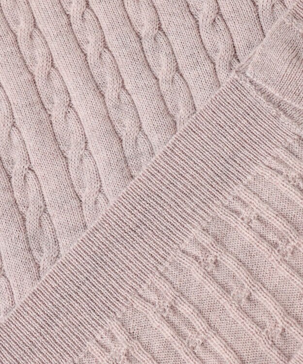 J.PRESS LADIES 【洗える】KNIT BASIC クルーネック カーディガン ベージュ系