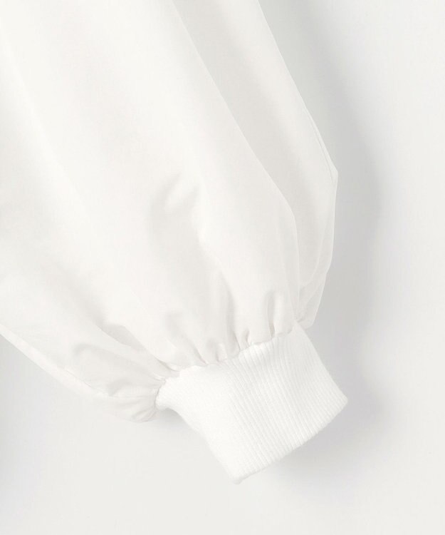 #Newans 【撥水】ボートネックリラクシーシャツ ホワイト