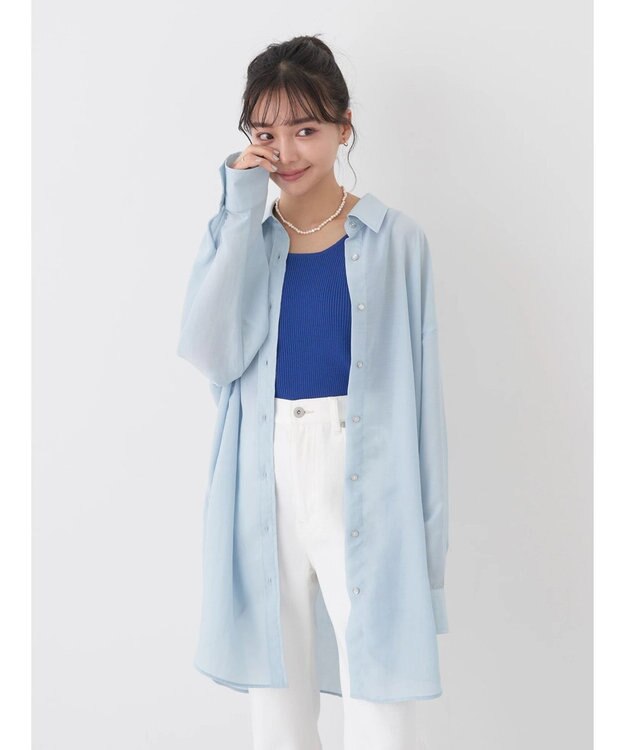 earth music&ecology ウ゛ィンテージボタンシャツ Sax