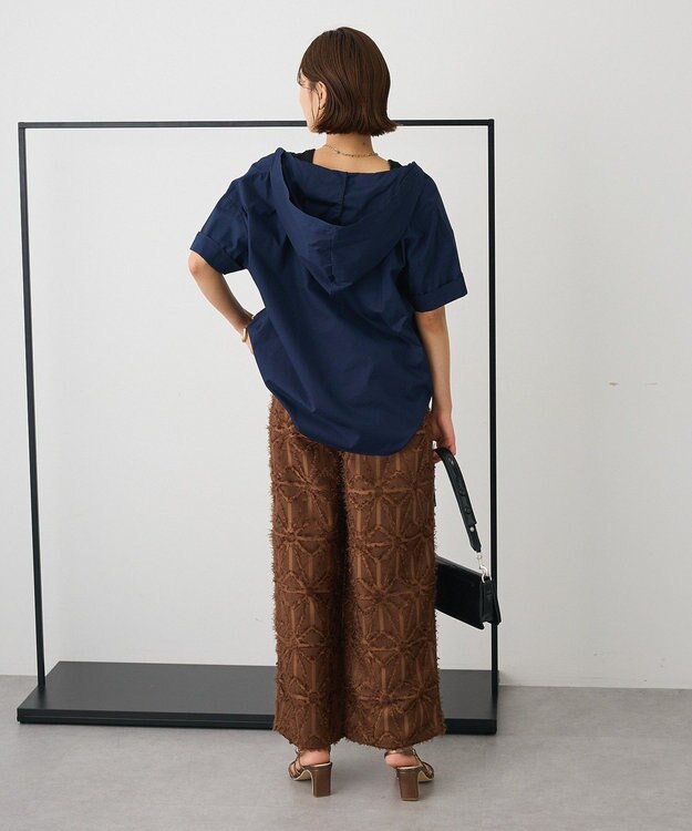 CRAFT STANDARD BOUTIQUE オーバーサイジングフード付きシャツ Navy