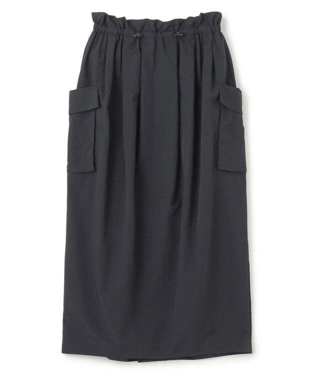 uncrave 【撥水・洗濯機洗い可】ライトプルーフナイロン スカート（uncrave WHITE） ブラック