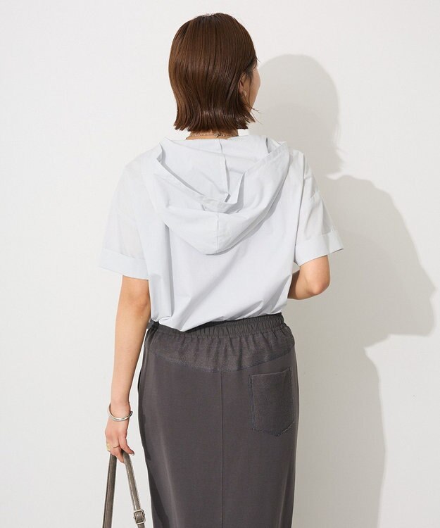 CRAFT STANDARD BOUTIQUE オーバーサイジングフード付きシャツ Light Gray