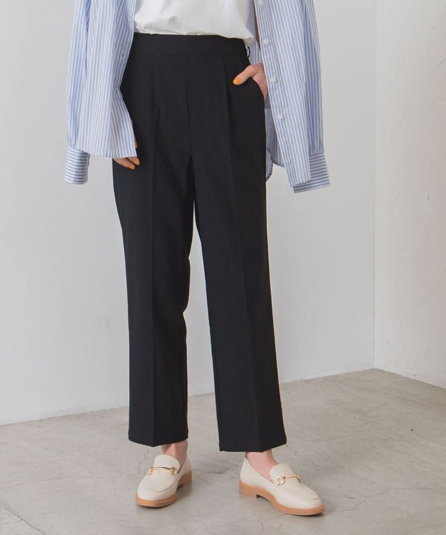 WEGO テーパードスラックスパンツ ブラック