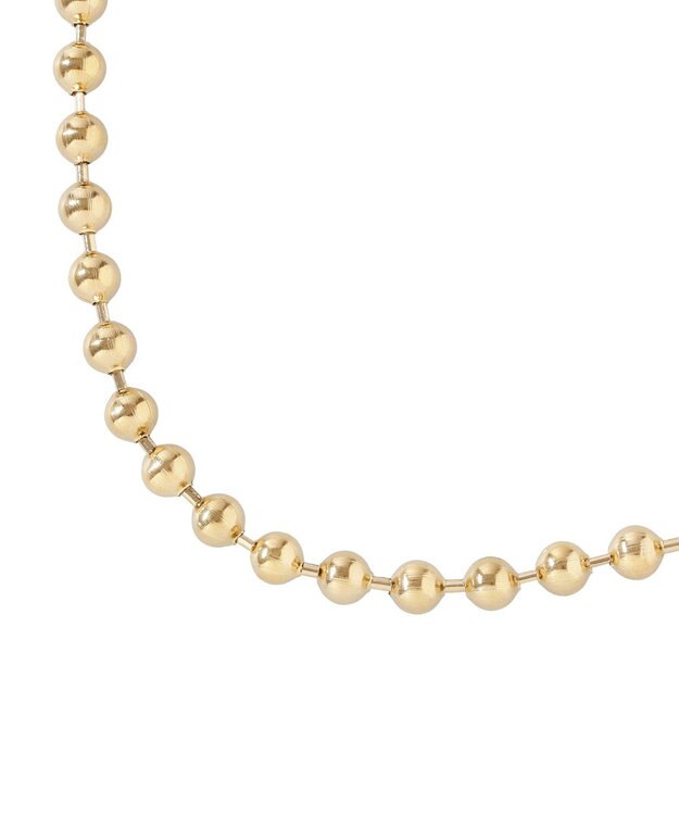 AMERICAN HOLIC 【ステンレス】ボールチェーンマンテルネックレス Gold