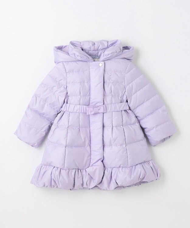 組曲 KIDS 【110-140㎝】ロング ダウンコート ラベンダー系