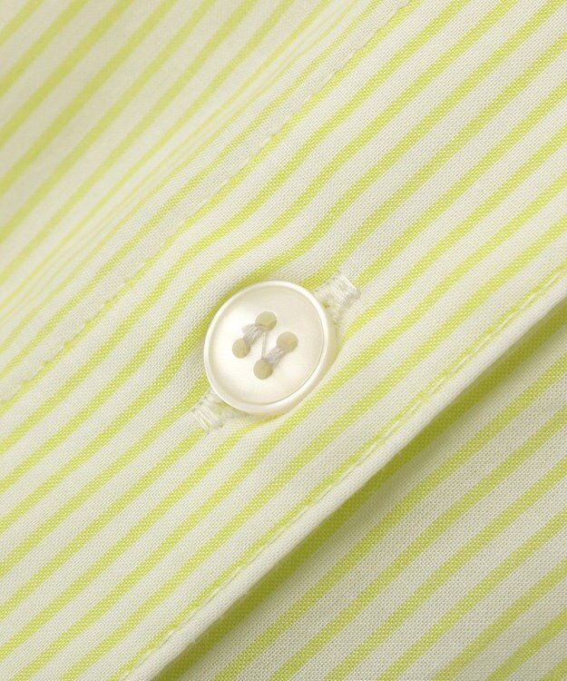 Green Parks ＵＶカットシャツワンピース Stripe Yellow