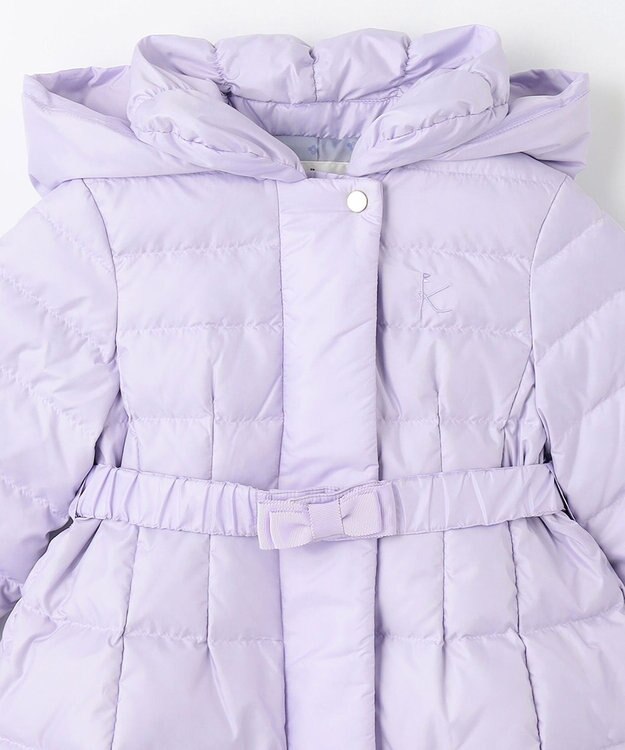 組曲 KIDS 【110-140㎝】ロング ダウンコート ラベンダー系